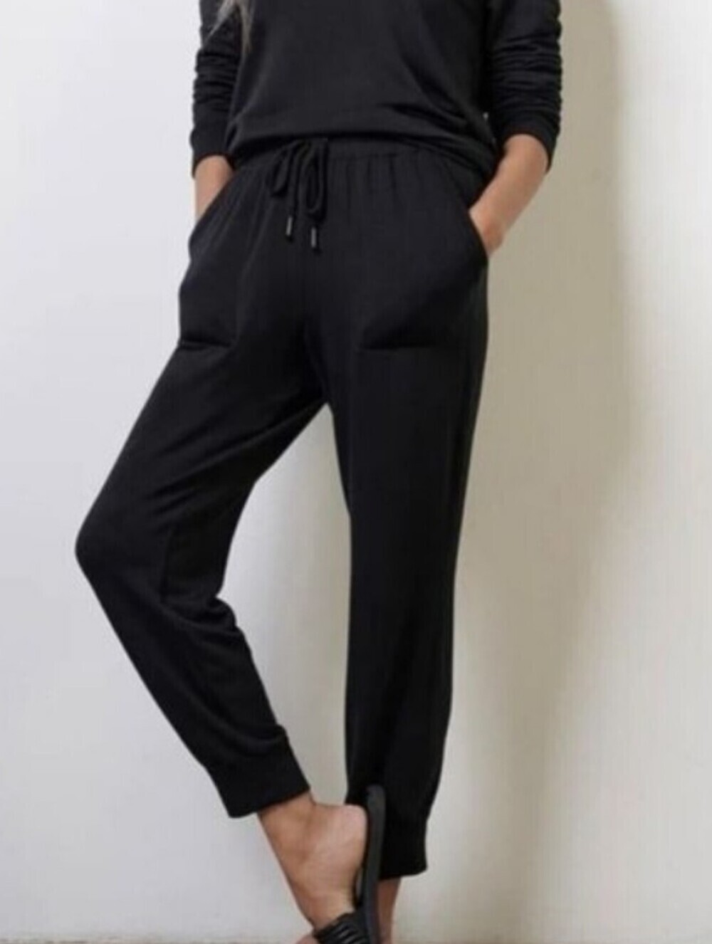 Splendid Women's Black High Rise Jogger Pants Size Medium